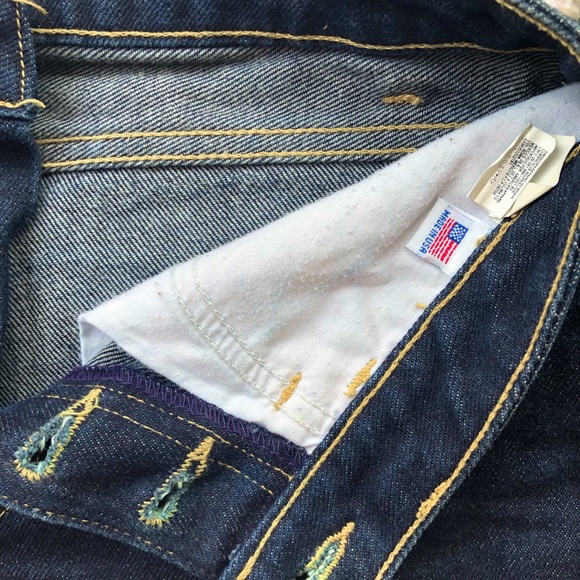 American apparel Jean shorts with buttons - Picture 3 of 4